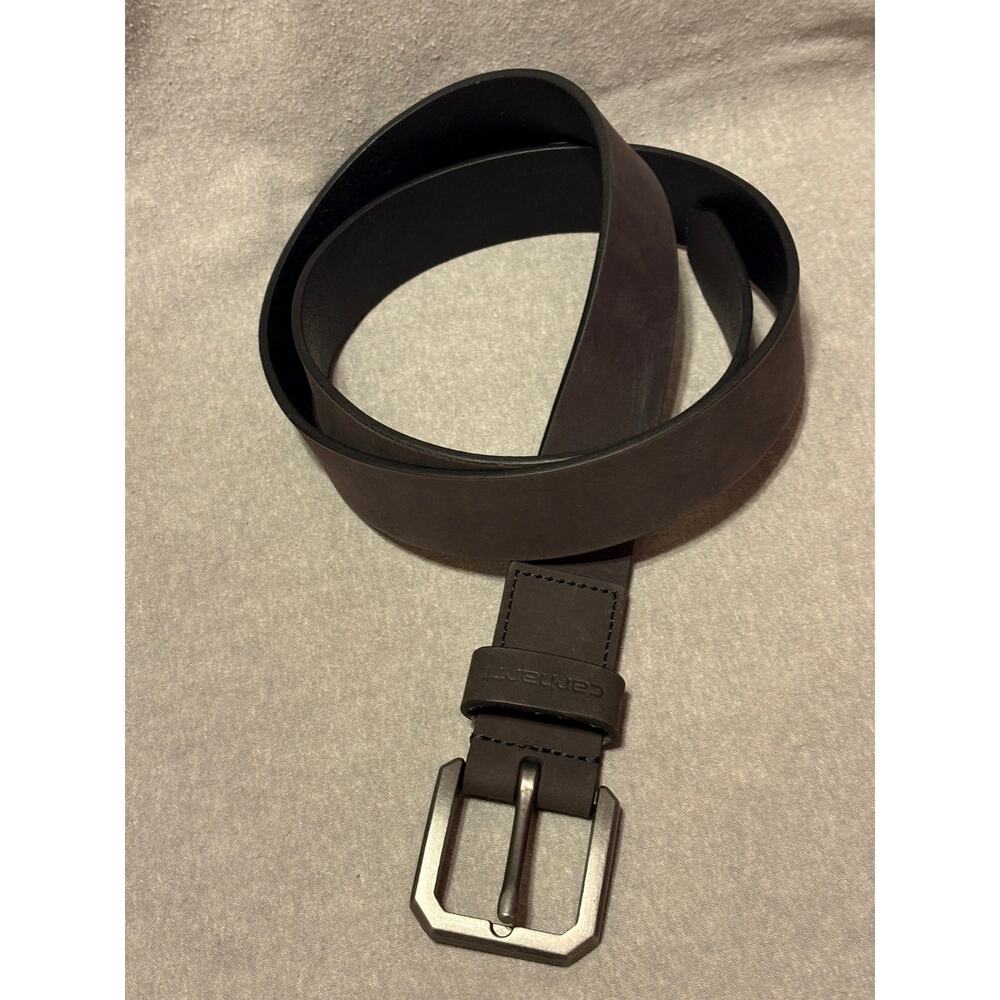 Carhartt Men’s 42” Black Full Grain Leather Belt EUC